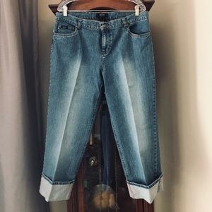 Turn up cuffs jeans